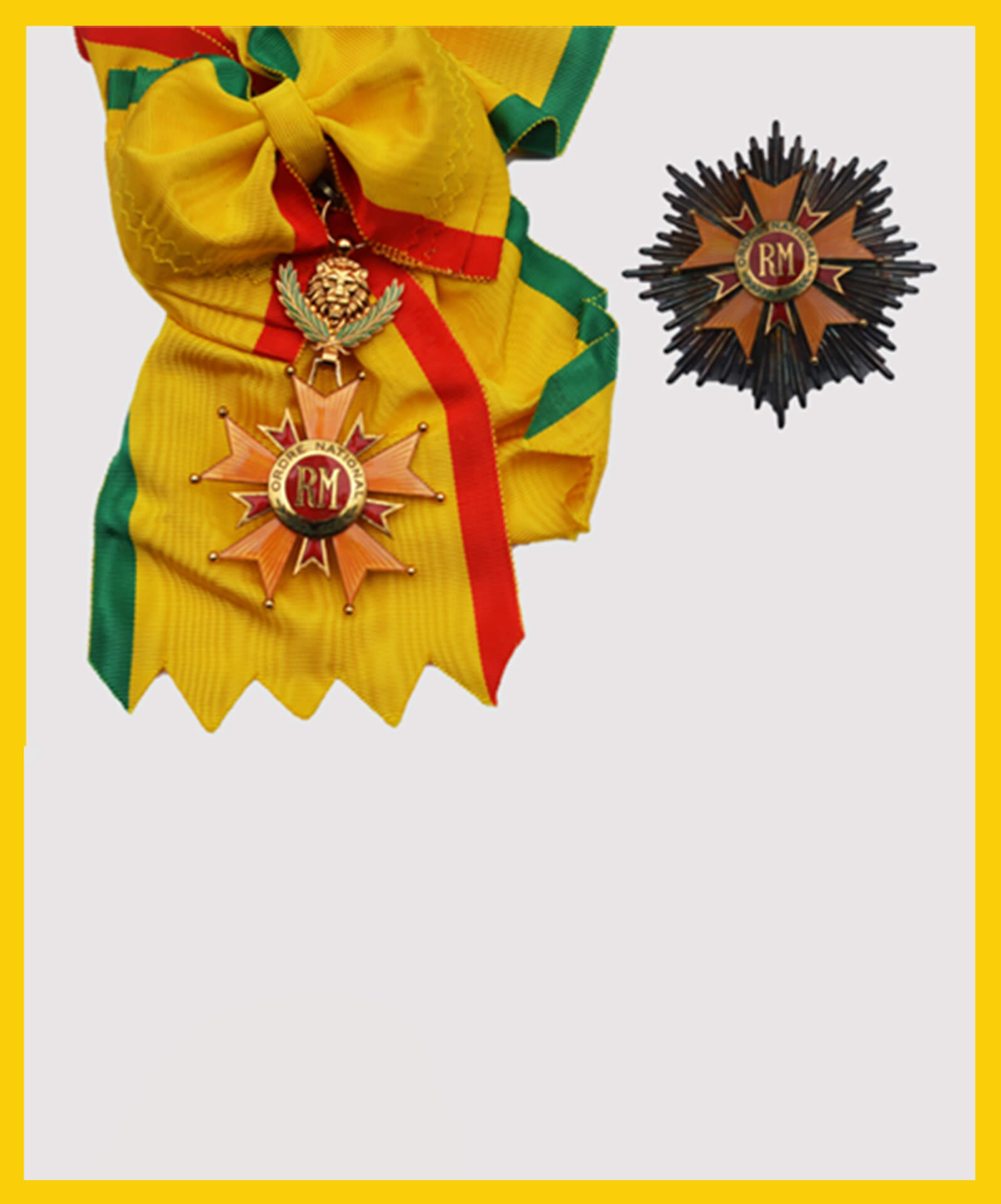 Grand Commander of the Order of Mali. (Sumber : Muzium DiRaja Abu Bakar)